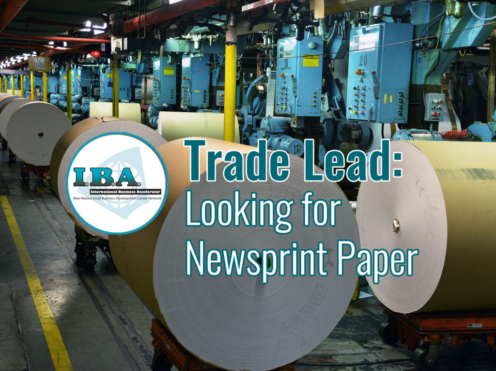 Trade Lead – Newsprint Paper